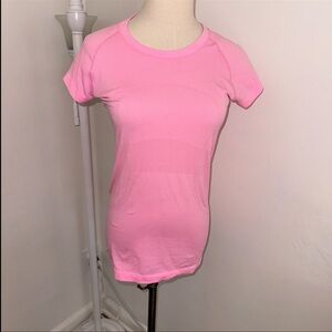 Lululemon 6 Hot Pow Pink Run Swiftly Tech Short Sleeve Shirt